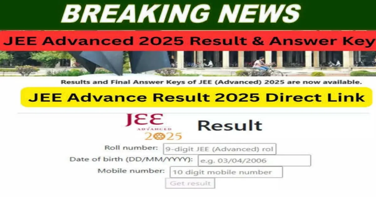 JEE Advanced Result 2025